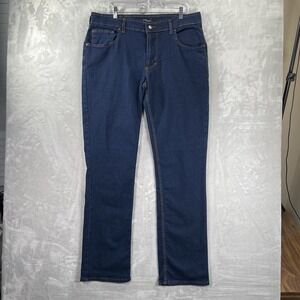 Origin Jeans men's 38x36 Legit Fit Straight Leg Delta 68 Dark Blue Denim Stretch